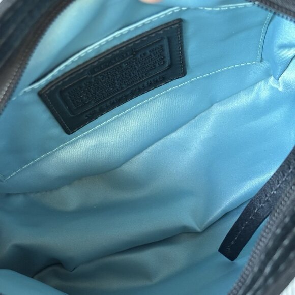 Authentic Coach Zoe Mini Baguette with Leather Trim, Silver Hardware 41856 - Picture 13 of 14